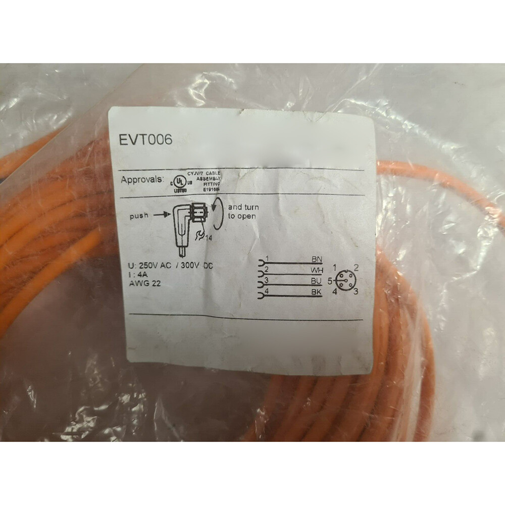 Sensor Connector Cable EVT006 for IFM