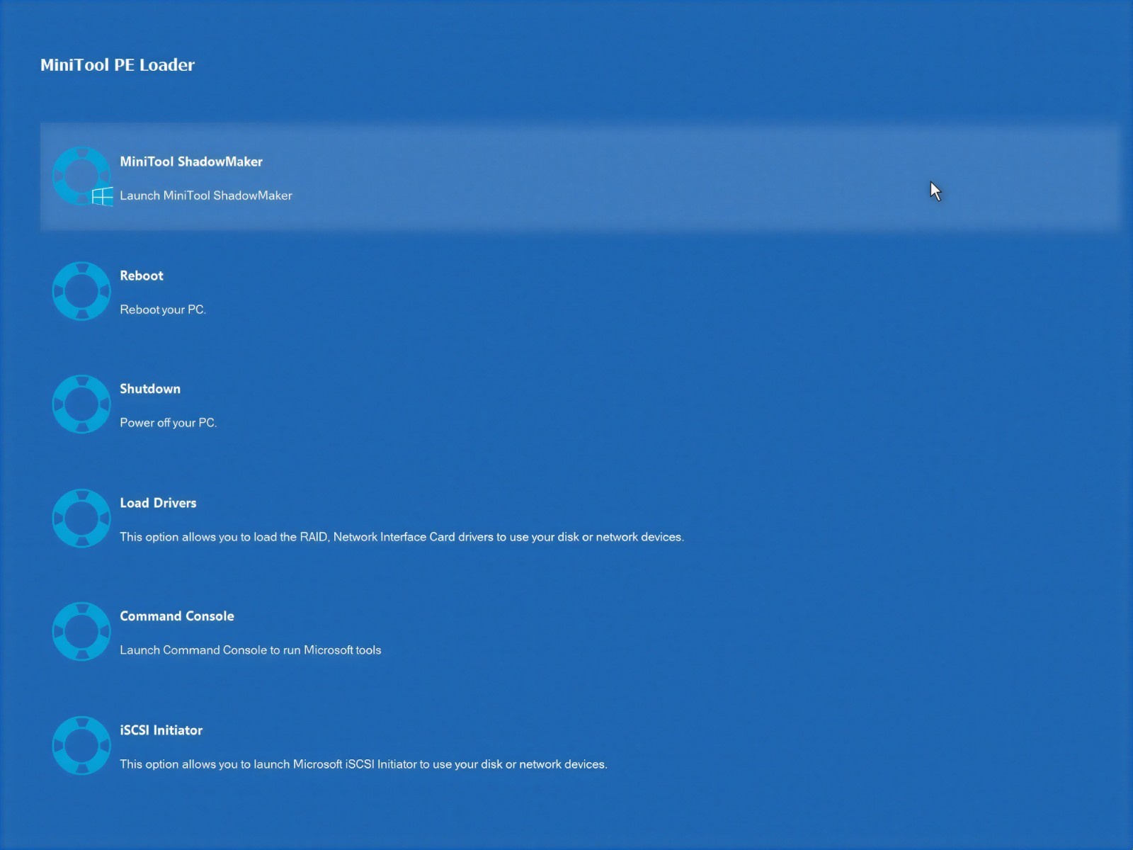 MiniTool ShadowMaker Pro Bootable DVD/USB