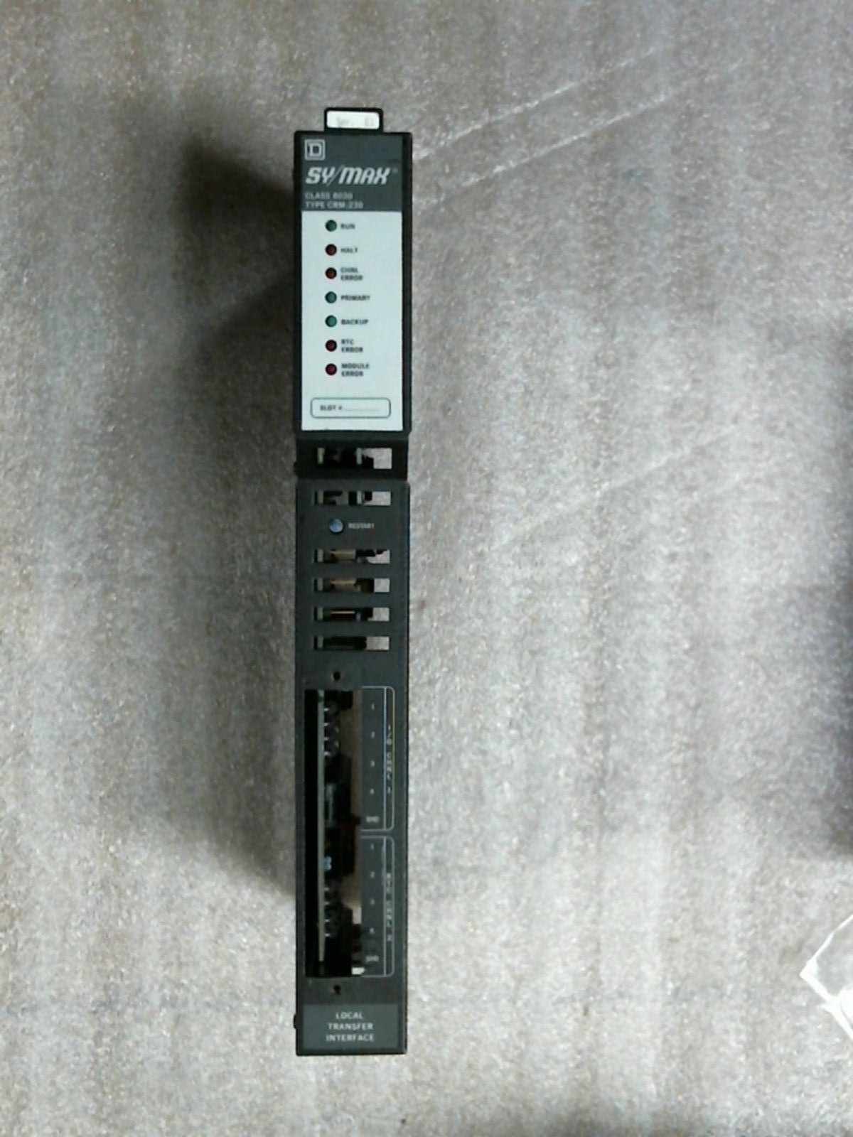 Square D Class 8030 Type CRM-230X Ser E1 Rev 2.30 Sy/Max Module