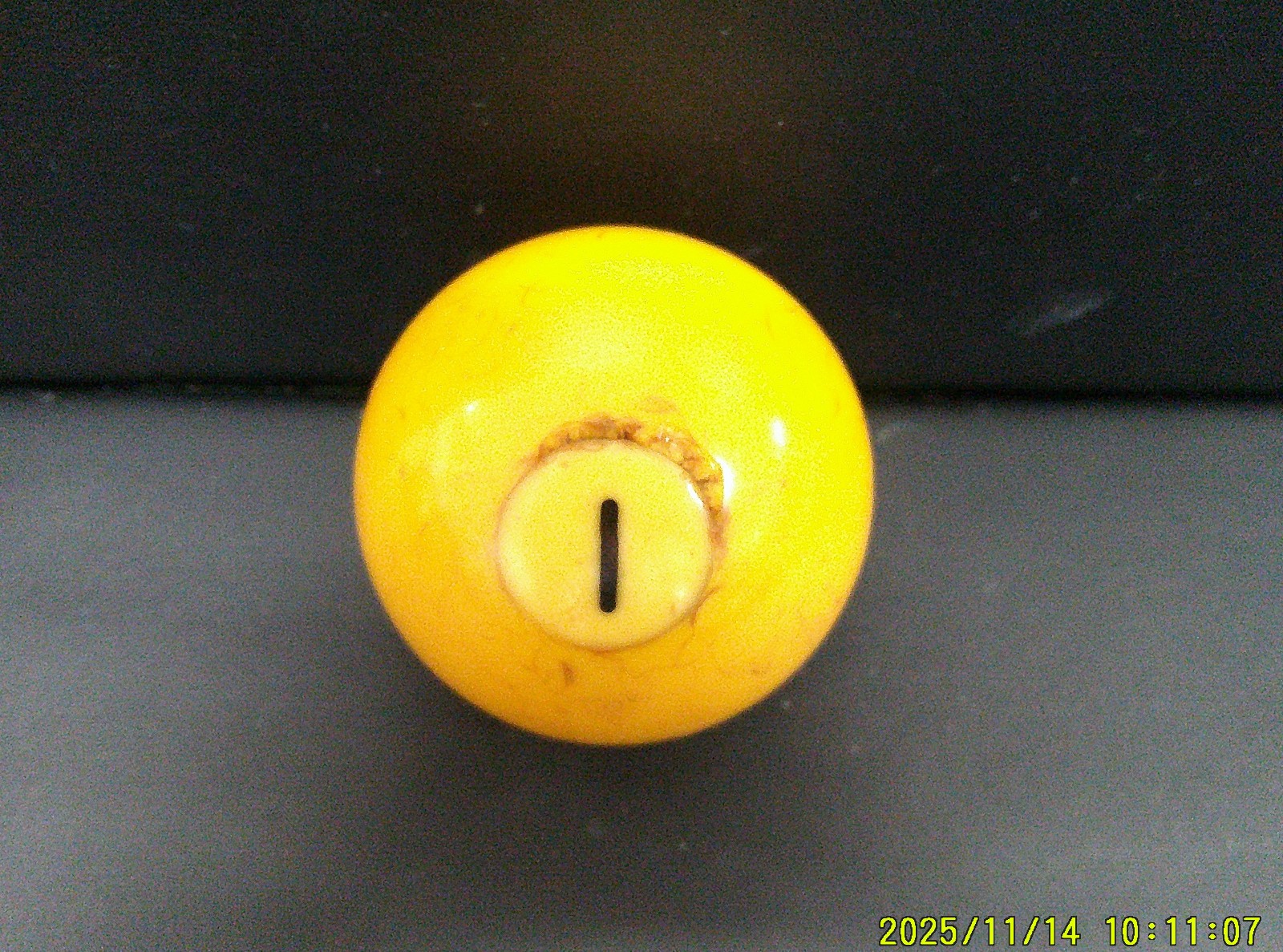 Replacement #1 Billiard Pool Ball - Standard Regulation - 2 1/4" Diameter Solid