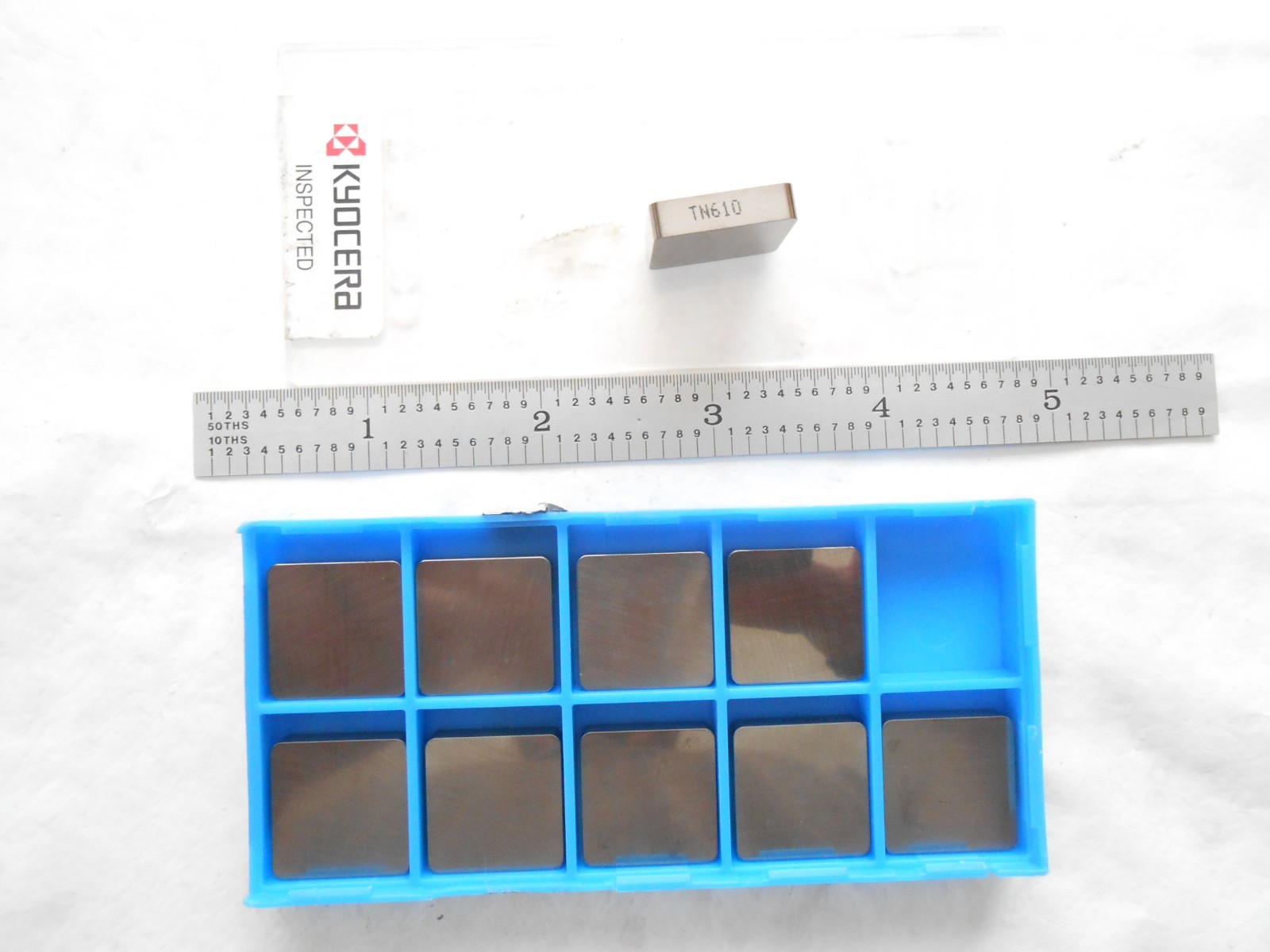 NEW 10 PCS. KYOCERA CERATIP JAPAN, SNG 634 CERMET INSERTS TN 610 STEEL GRADE