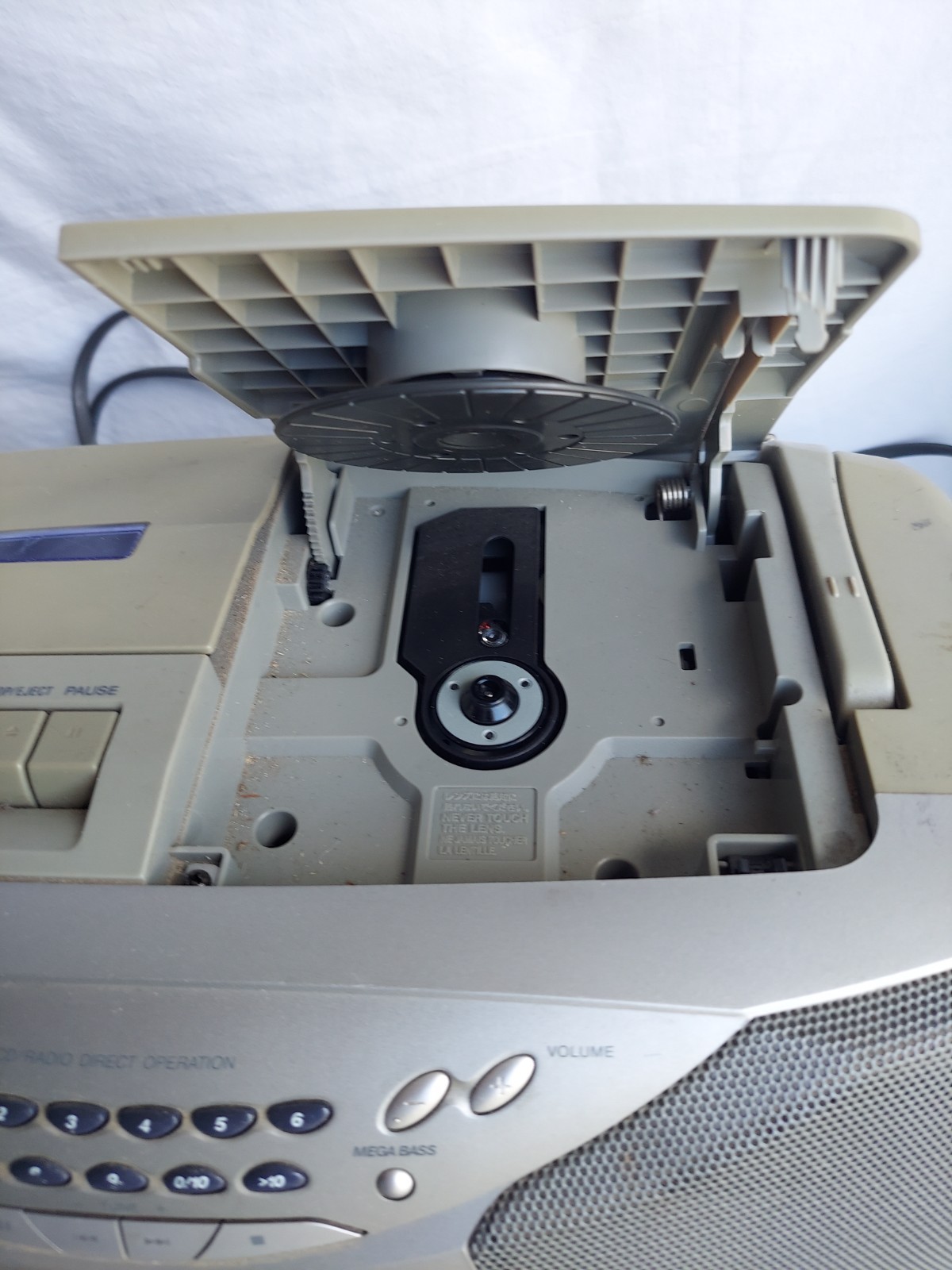 Sony CFD-S26 Jam Box CD Cassette AM/FM Radio Tested