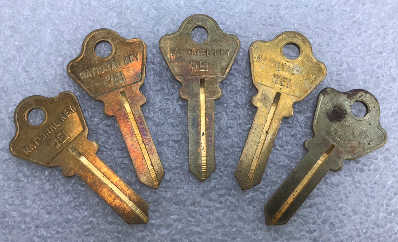 Cole National WE1 Key Blanks, Set of 5 -Locksmith