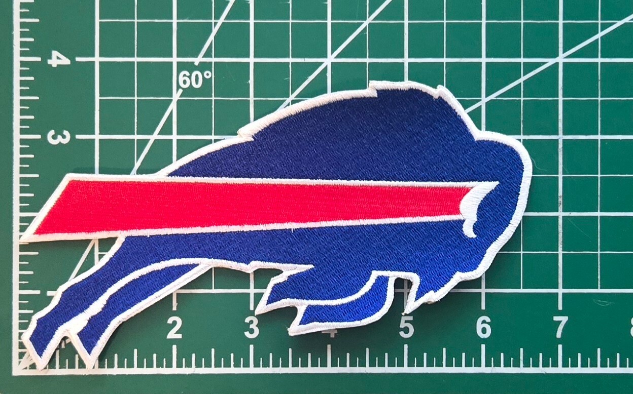 Buffalo Bills 6.75" Iron On Embroidered Patch ~ Free Tracking!