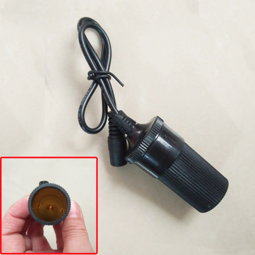 Car Cigarette Lighter Socket To DC 5.5 x 2.1mm Female Power Supply Adapter Cable