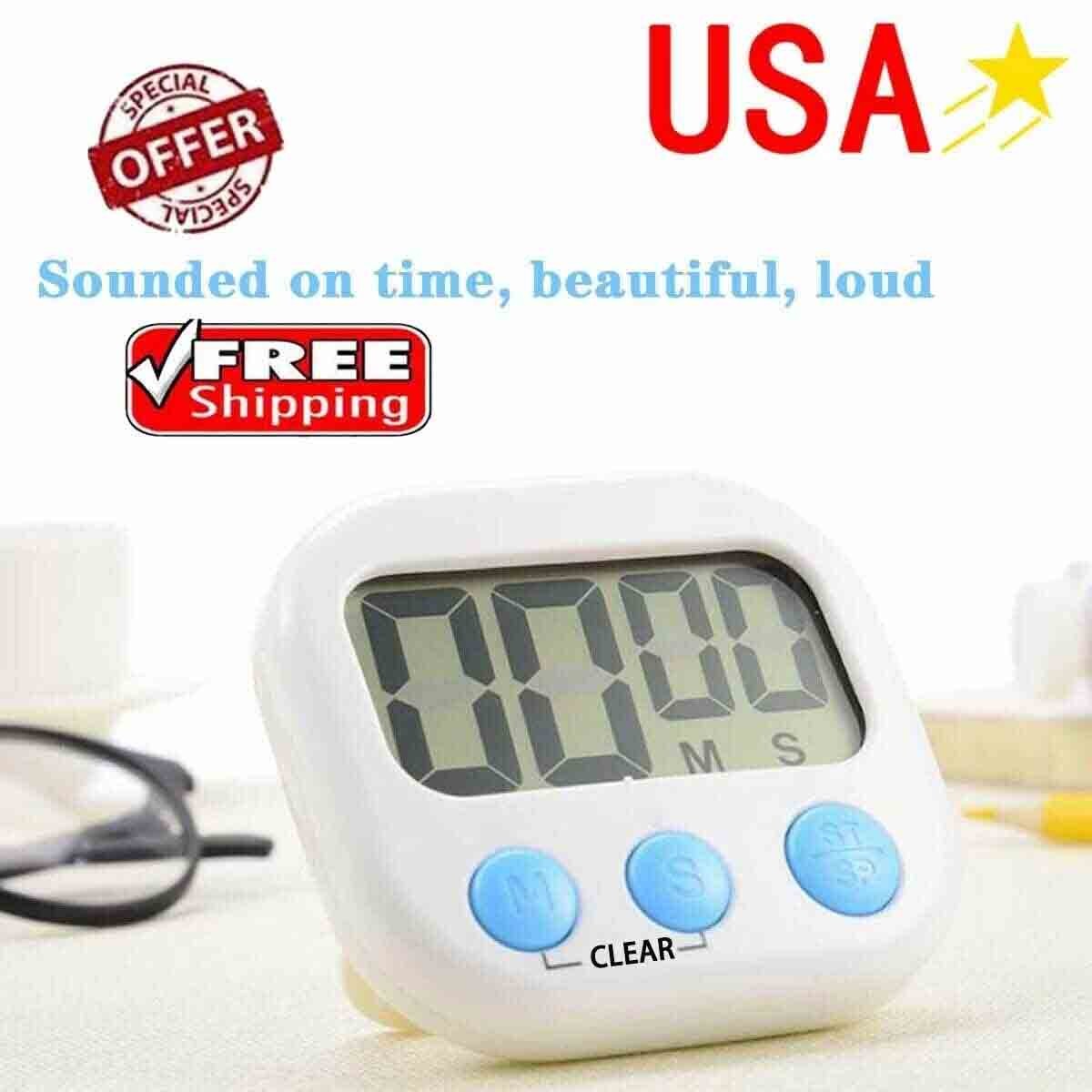 2 pcs Mini timer home office kitchen soup exercise cooking countdown New