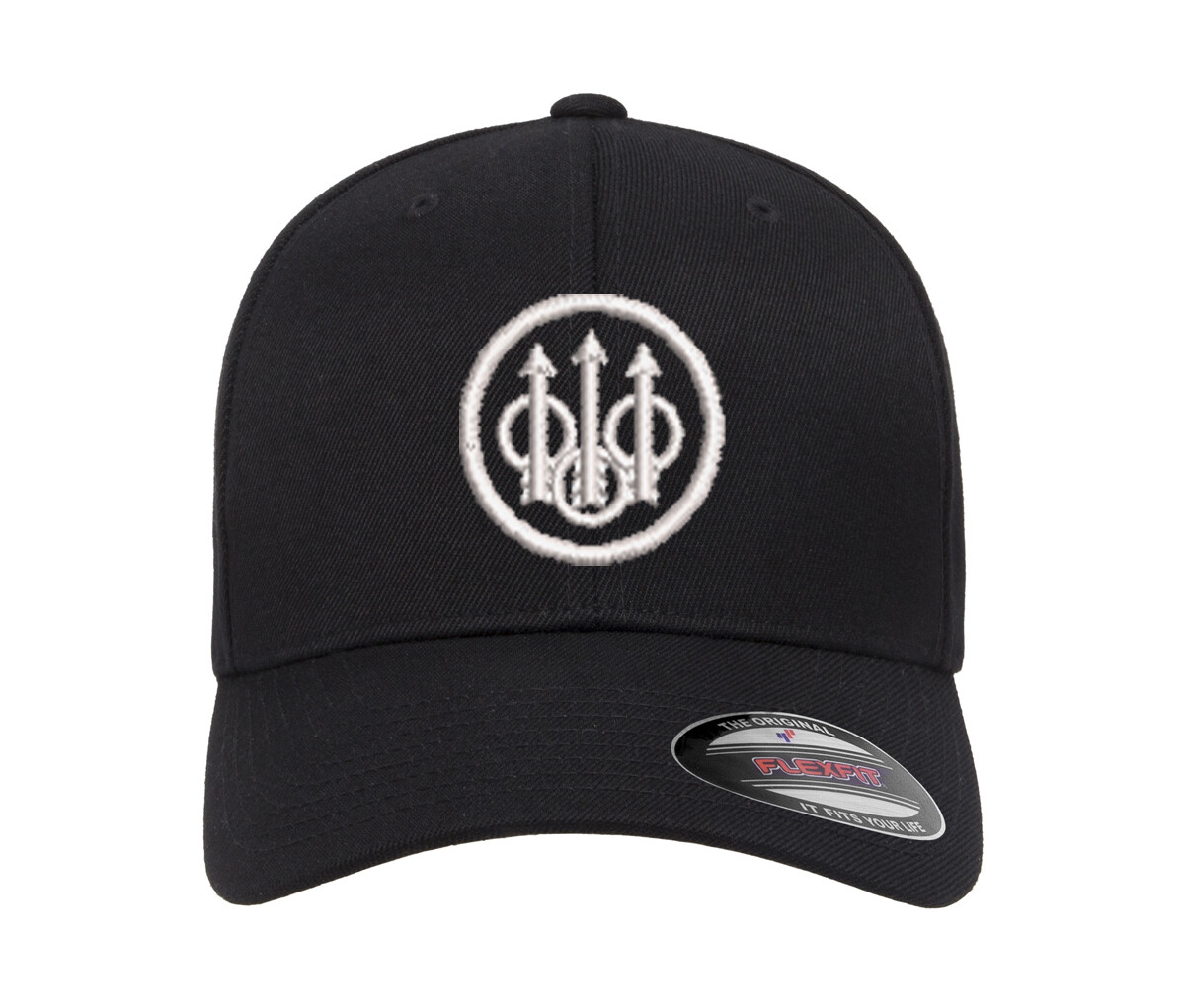 Beretta Circle Logo Embroidered Flexfit Hat Flat or Curved
