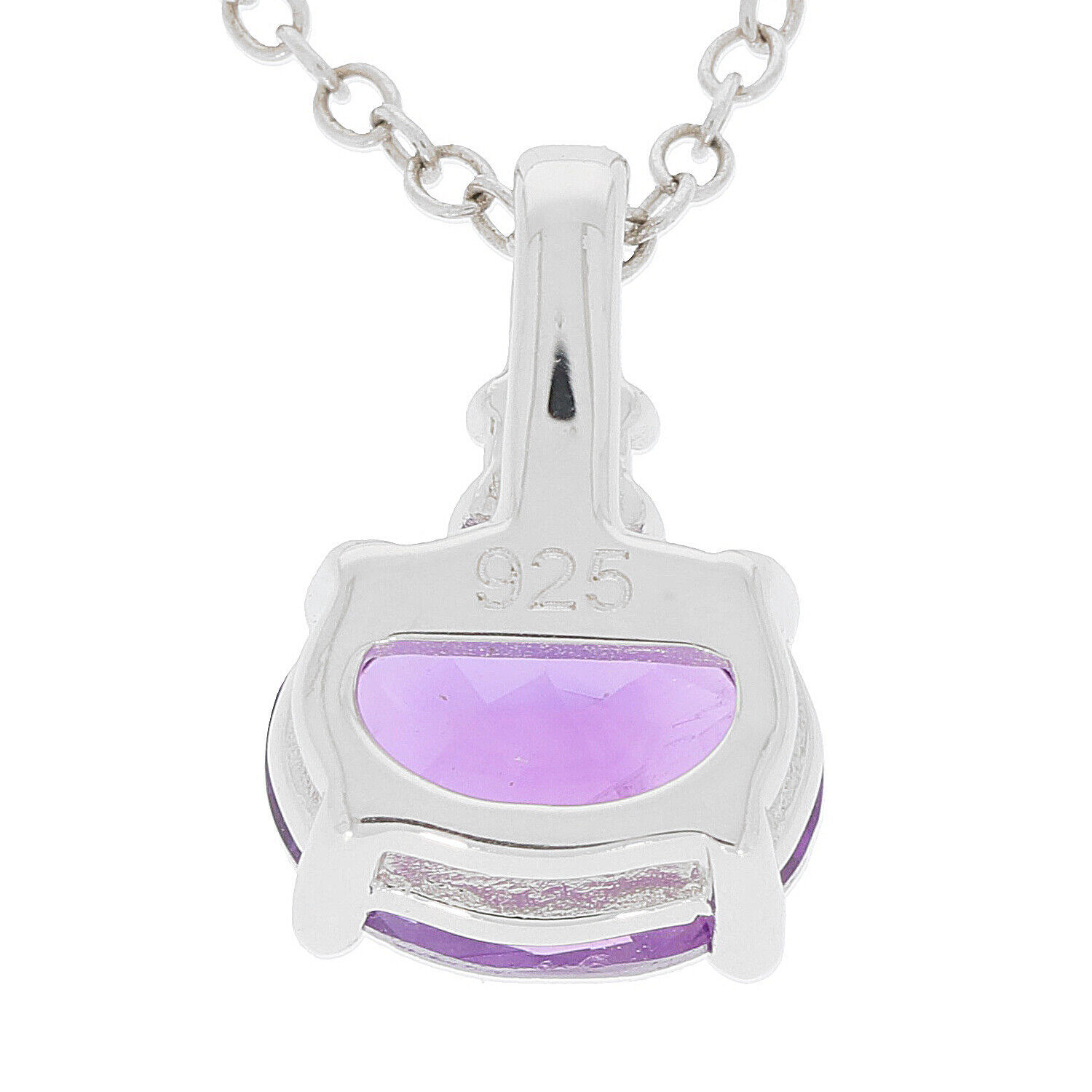 Sterling Silver Semi Mount Pendant Setting Oval OV 8X6mm