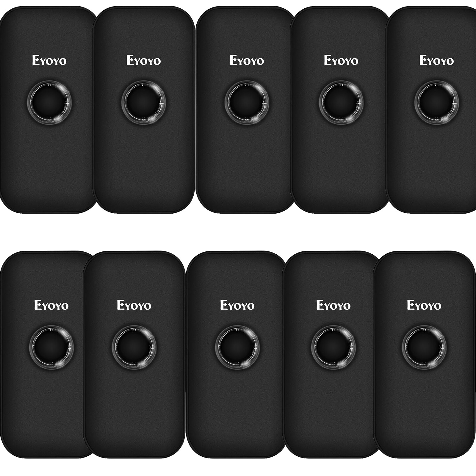 Eyoyo 10pcs/Set Portable 1D Bluetooth Barcode Scanner USB Image Scanning Reader
