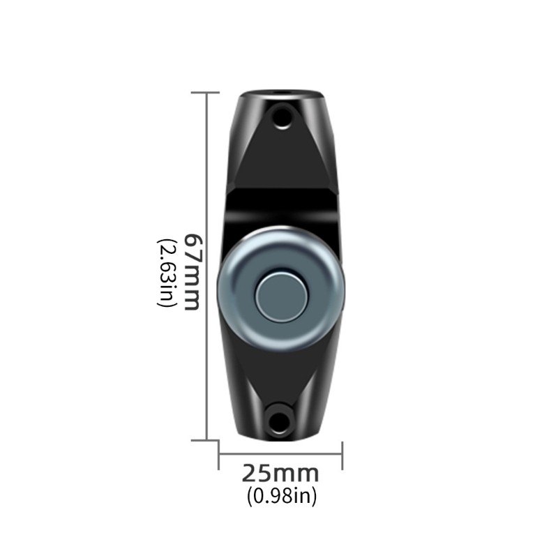 Double 1/4 Screw Adapter Adjustable 180° Rotate Aluminum Joint For Camera Mount