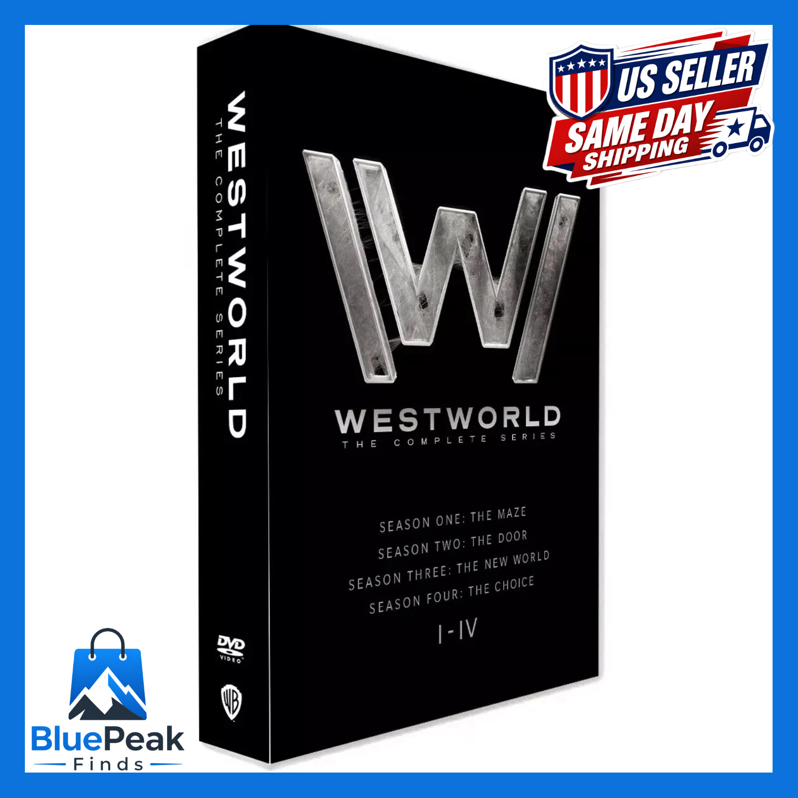 Warner Bros Westworld Complete Series Seasons 1-4 DVD Box Set - New US