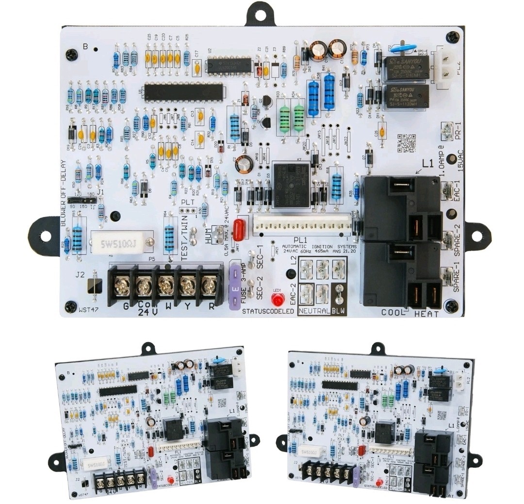 Set of 2 Furnace Control Board HK42FZ034 Compatible w/Carrier Control Circuit