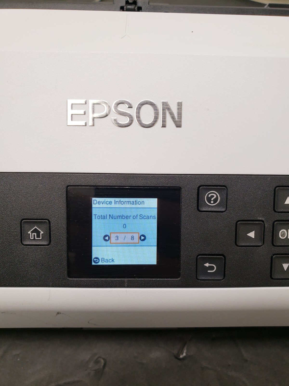 Epson DS-870 Color Duplex Workgroup Document Scanner *SCAN COUNT: 0* *Read*
