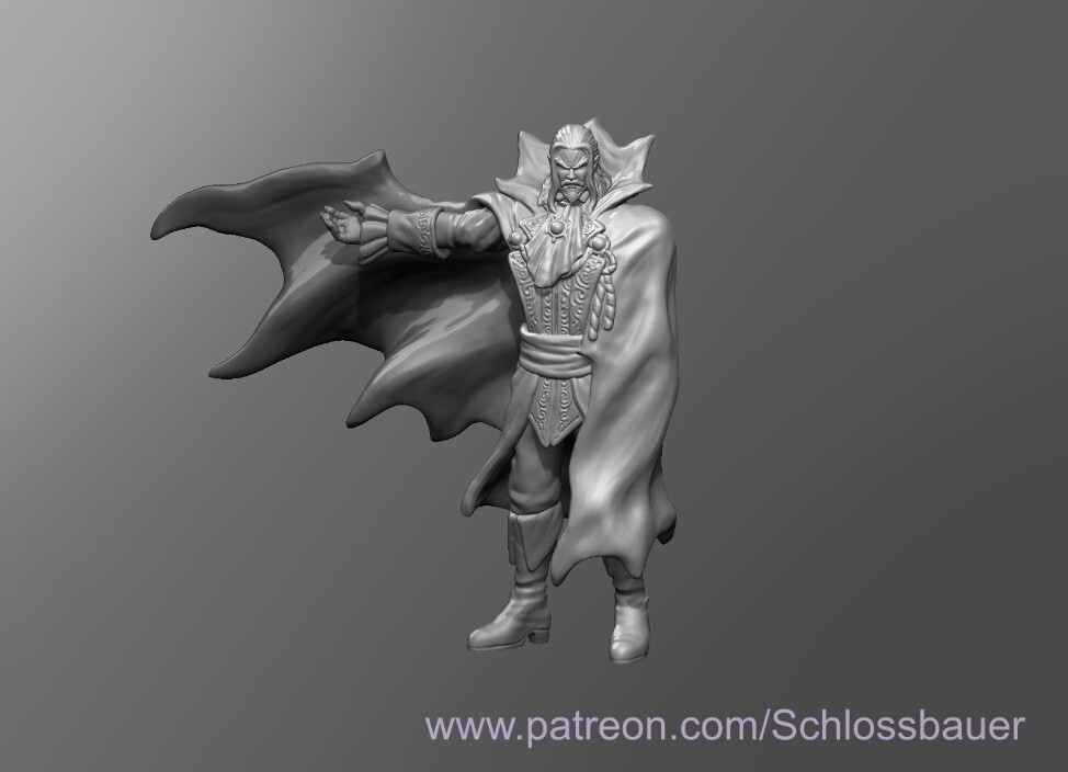 Dracula Vampire Demon Monster Manual 28mm Scale DND D&D Miniature SBCV