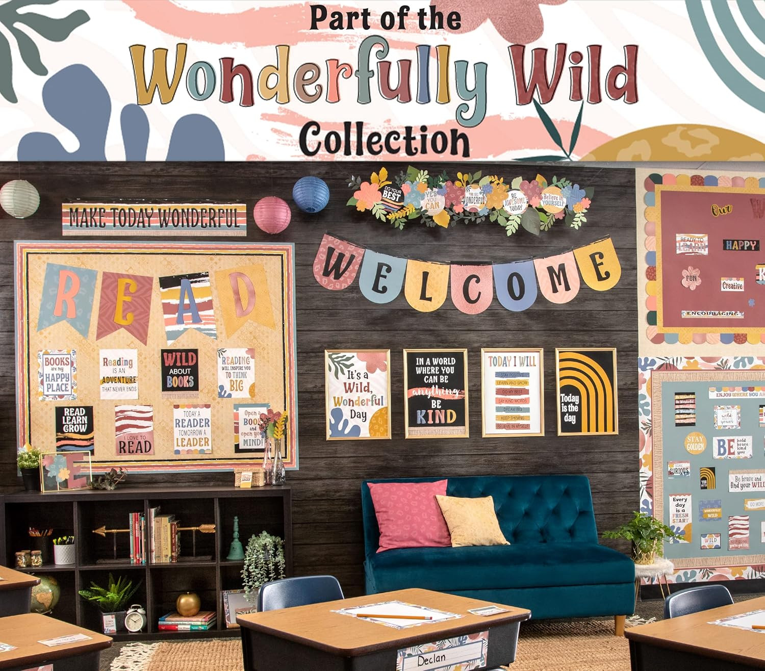 Black 4" Wild Whimsy Letters Combo Pack (TCR9197)