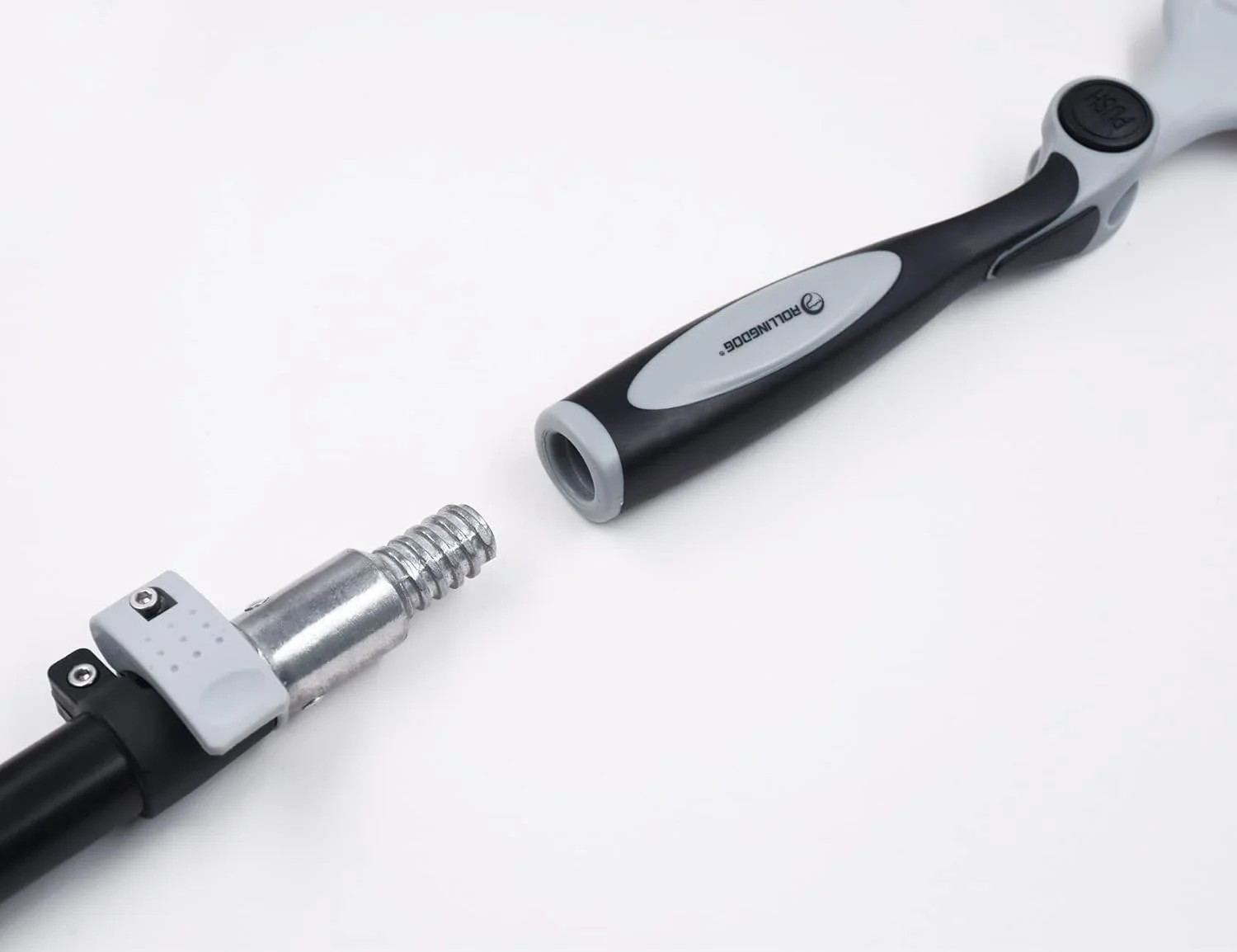 2.5Inch Paint Edger Brush - Extension Pole Angled Paint Brush for Hig