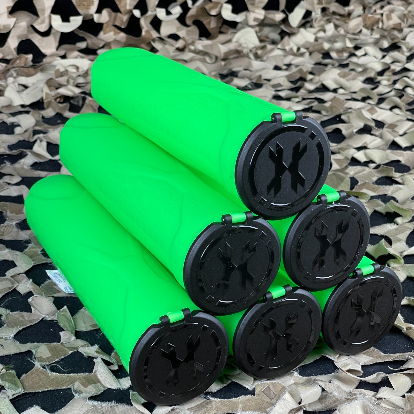NEW HK Army (6 Pack) 150 Round Apex Paintball Pod - Lime (13013006)