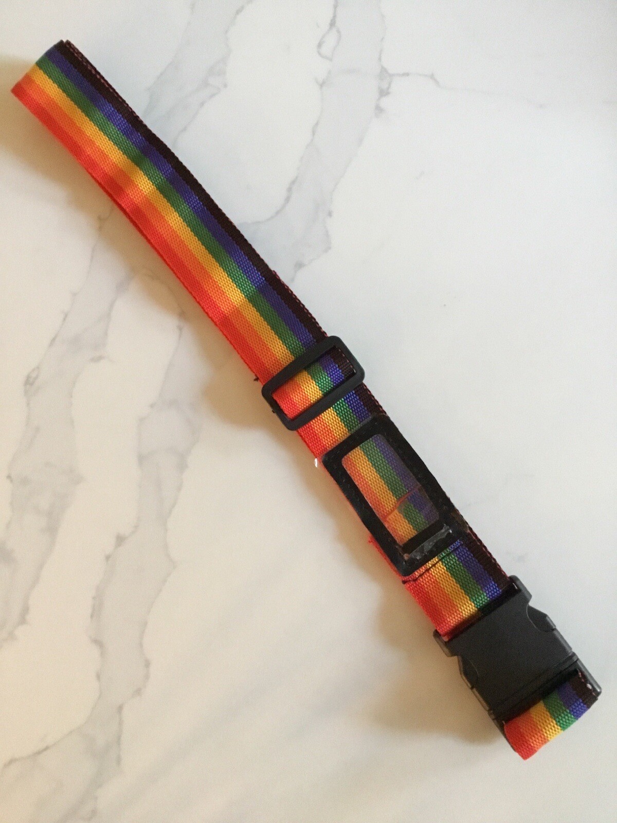 Vintage Rainbow Luggage Bag Strap Belt 40" - 72” Adjustable to Fit Most Luggage