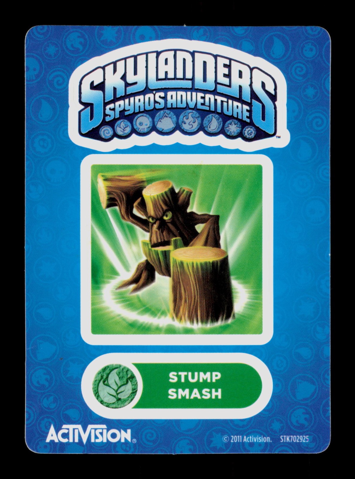 Stump Smash Skylanders Spyros Adventure 2011 Activision Sticker