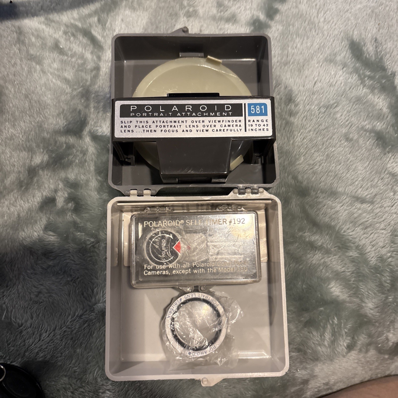 Polaroid Self Timer #192 And Portrait Attachment 581
