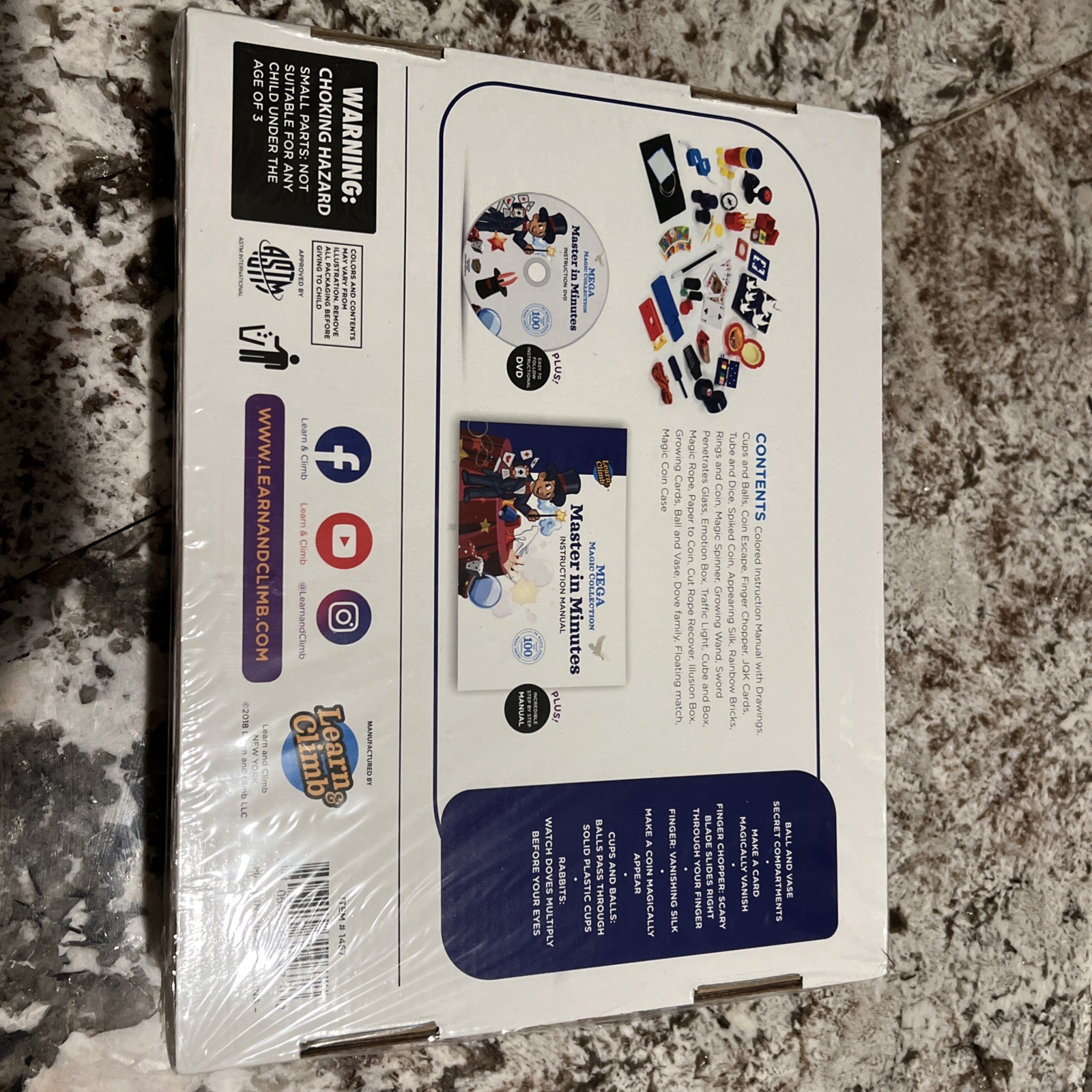 New- Learn and Climb Mega Magic Collection Box- Item #1467
