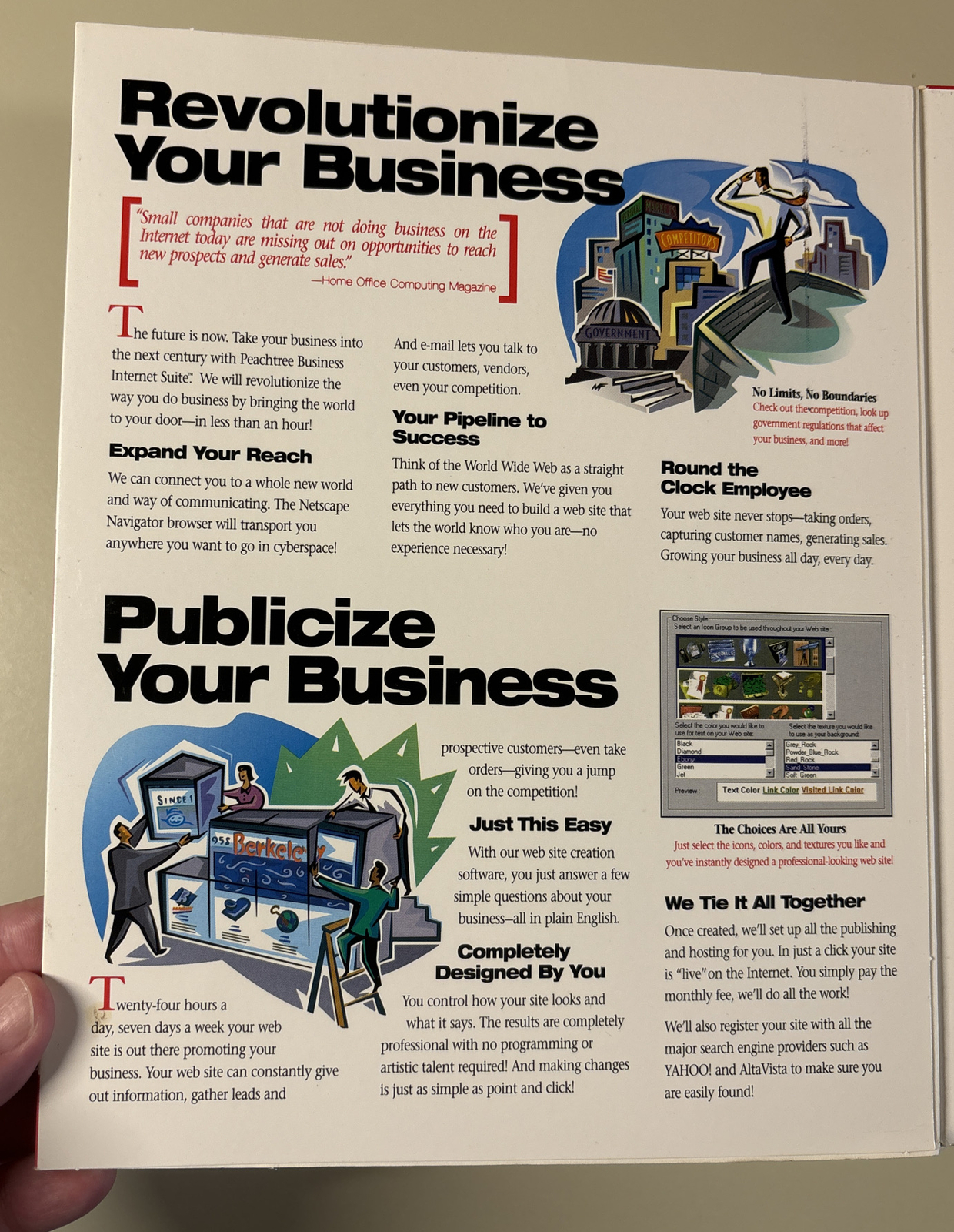 1996 PEACHTREE Business Internet Suite Software in Box