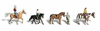 Woodland Scenics 2159 N Scale Horseback Riders - Scenic Accents(R) -- pkg(4)