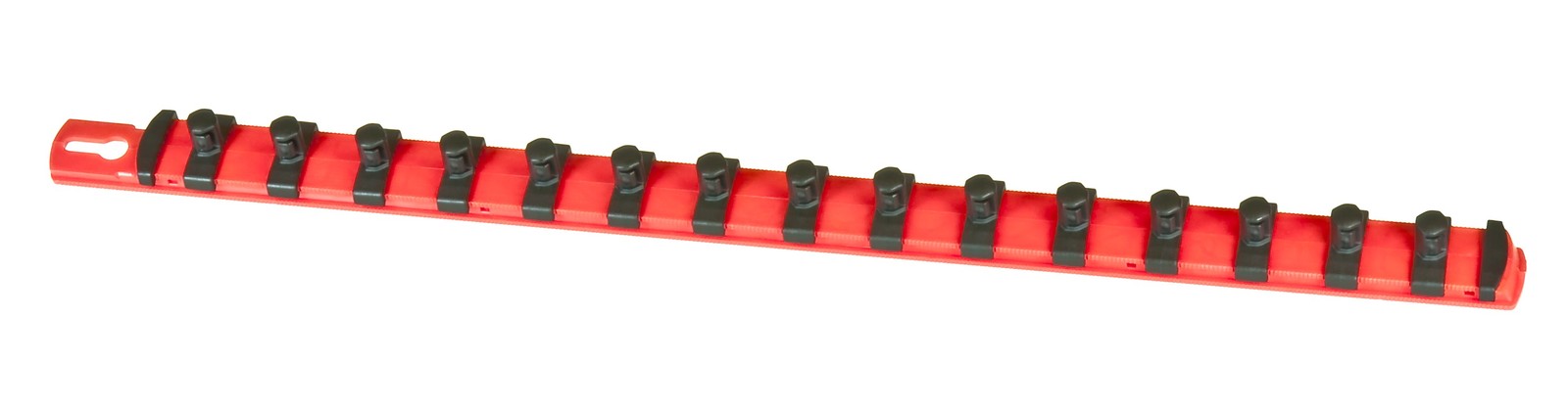 Ernst 8401M Red 3/8 Drive Socket Organizer Rail with Magnets and Clips