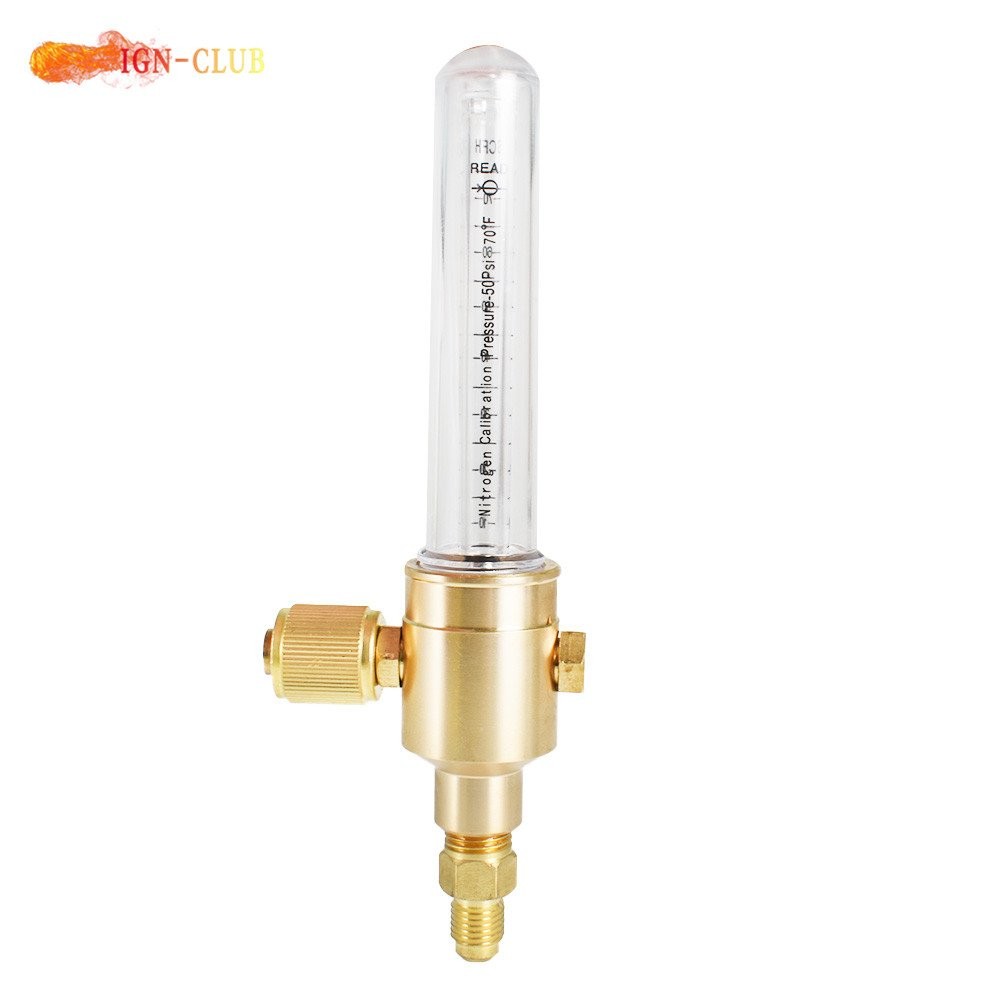 Max inlet Pressure 50 PSIG Precision Nitrogen Flow Meter Brass Body Construction
