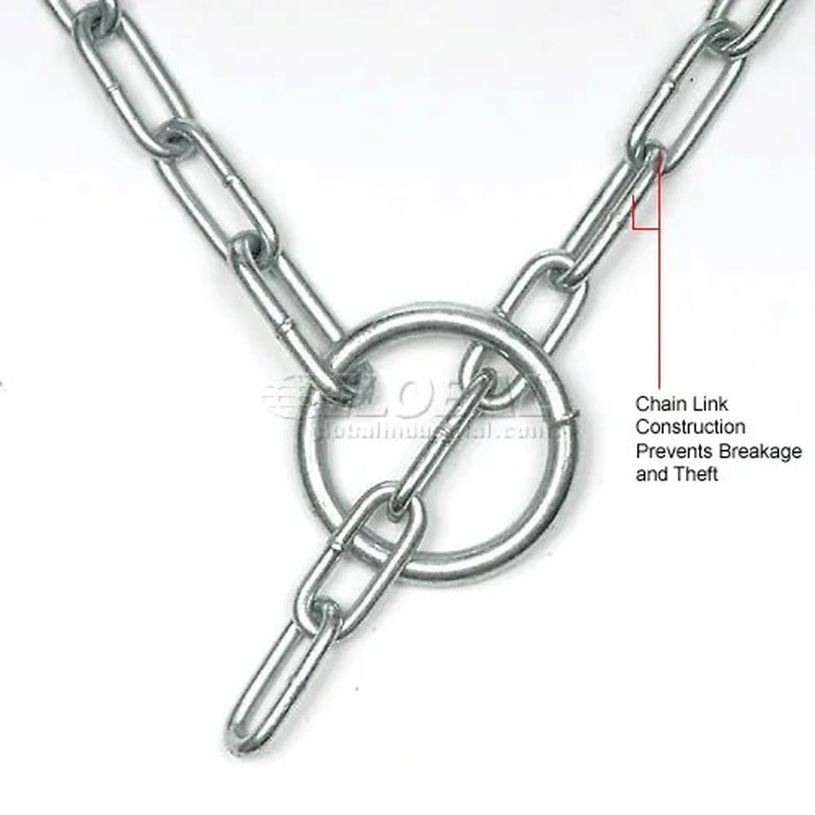 Global Industrial? Wheel Chock Security Chain - 10'L