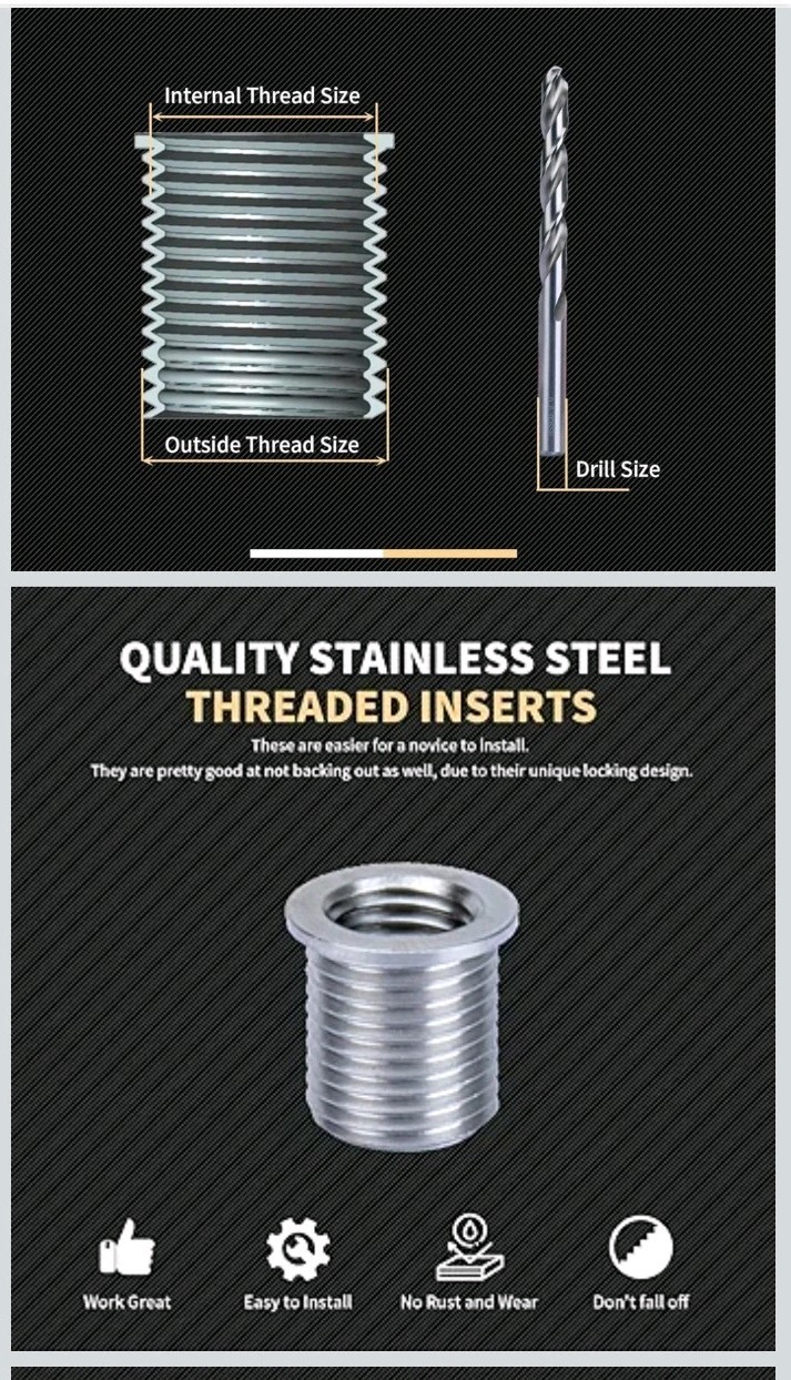 M8X1.0 Thread Repair Kit with Insert HSS Drill, Tap, Counterbore,...