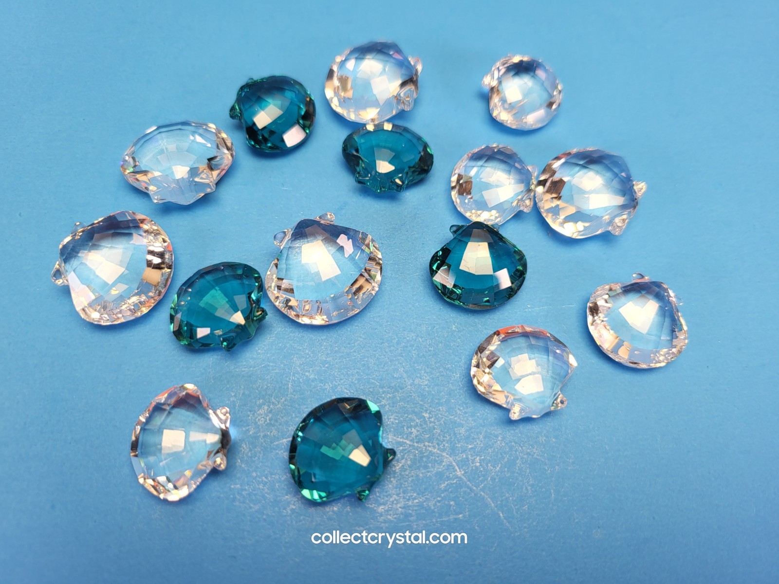 Swarovski 2006 Scallops Set – Mini (15 pcs) #833575 Membership Exclusive - W/Box