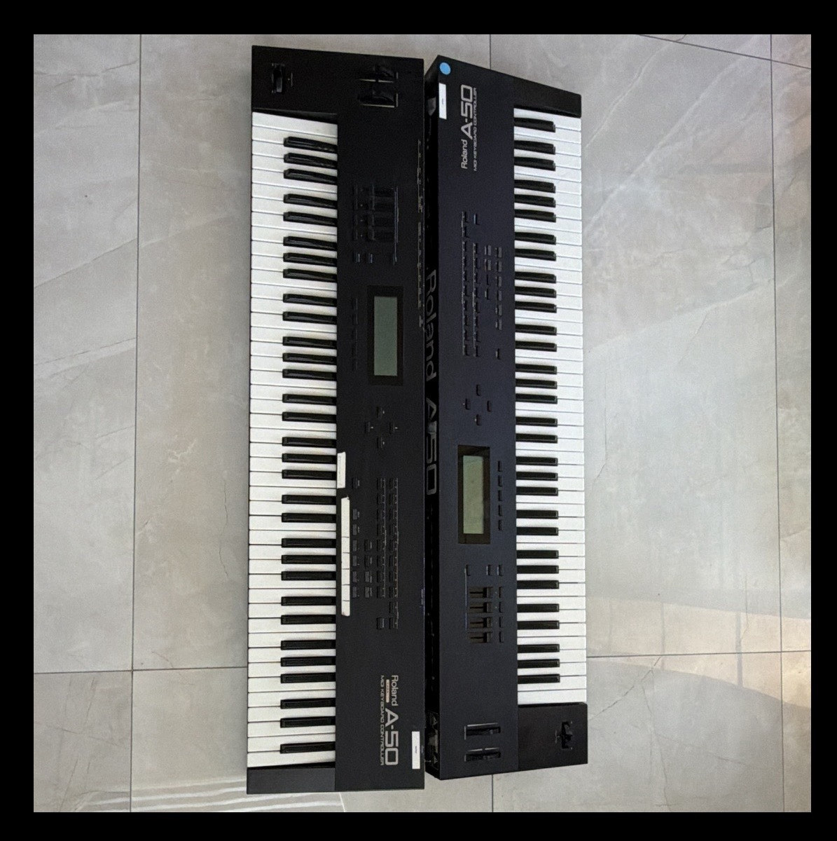 TWO Roland A-50 76-Key Weighted MIDI Keyboard Controller, excellent condition
