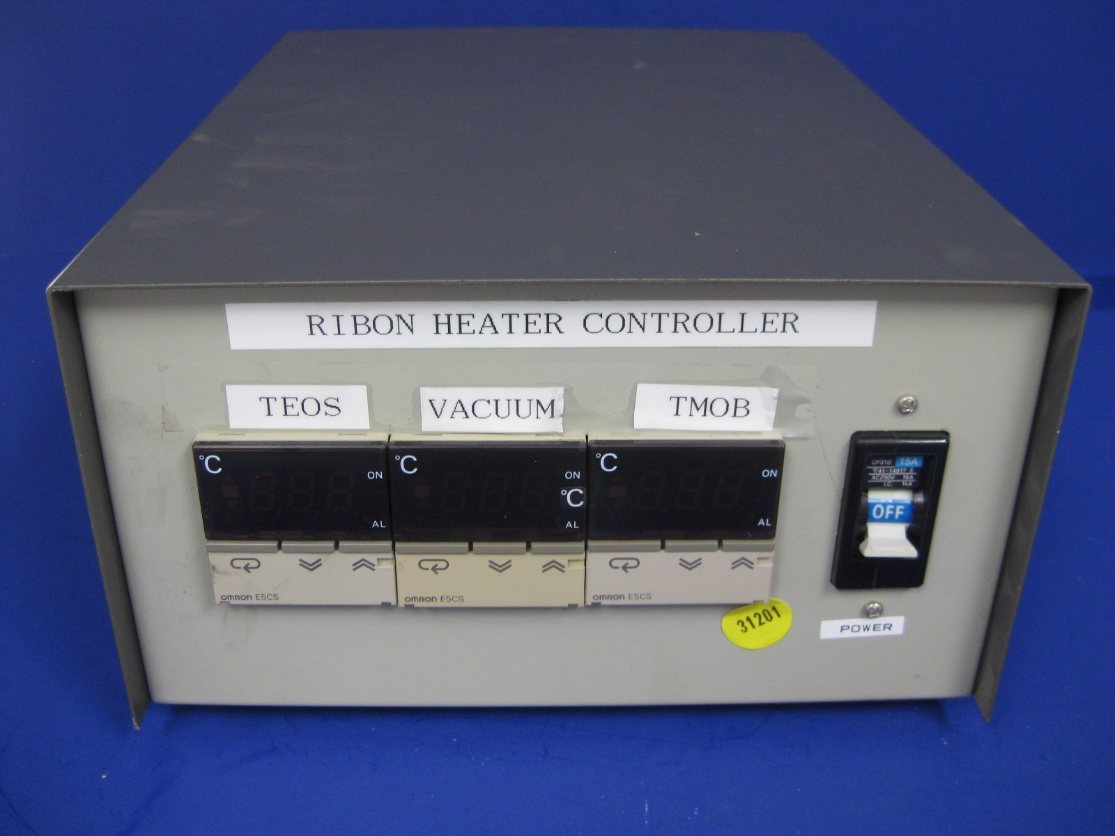 Ribbon Heater Controller Vacuum/TMOB/TEOS w/ OMRON E5CS (3) , Used