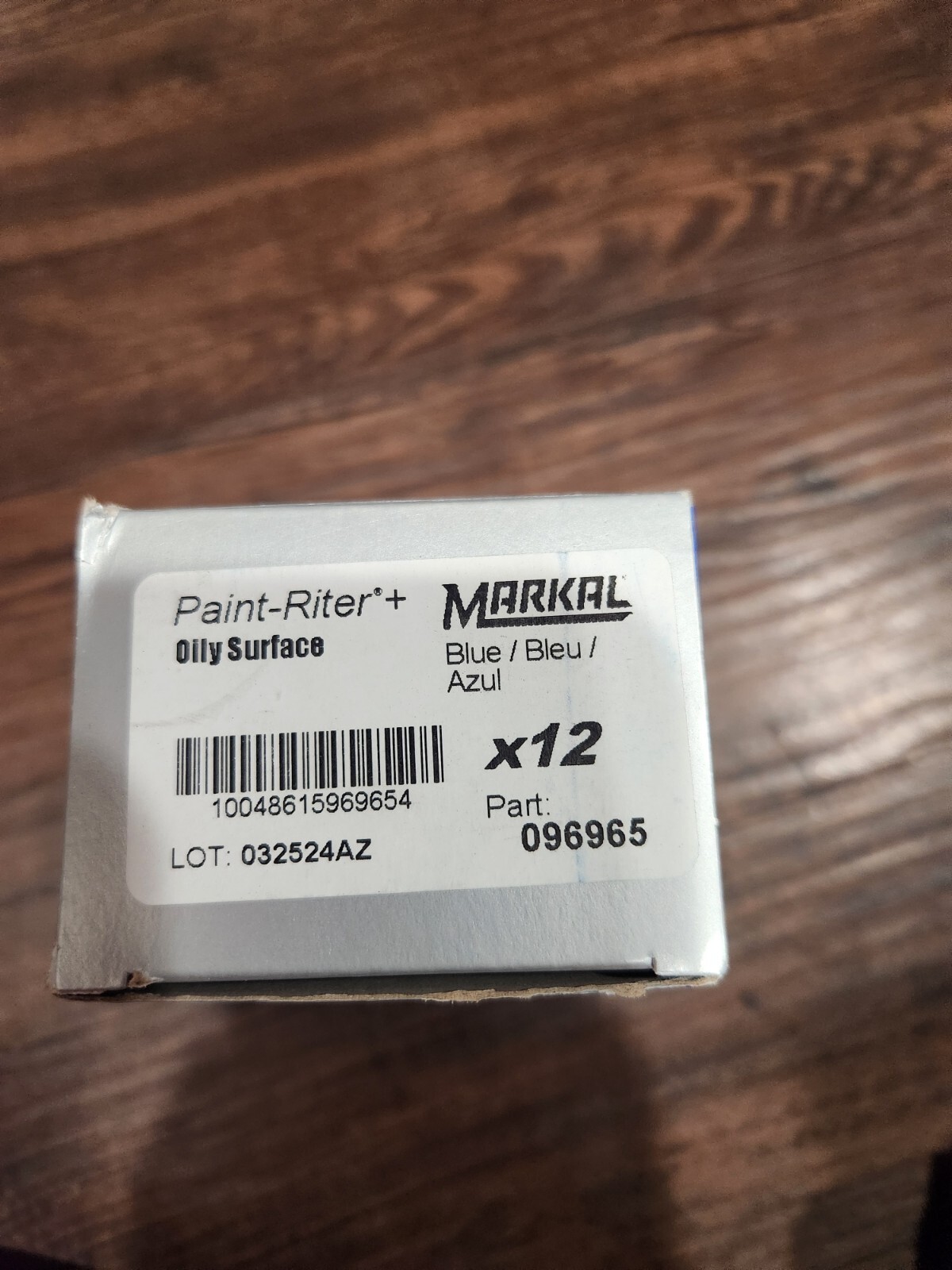 MARKAL 096965 PAINT-RITER+, OILY SURFACE, BLUE, Box of 12
