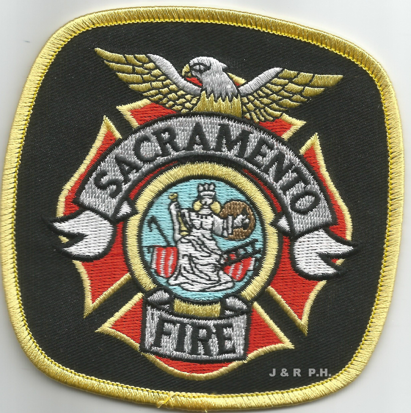 Sacramento  Fire, California (4" x 4" size)  fire patch