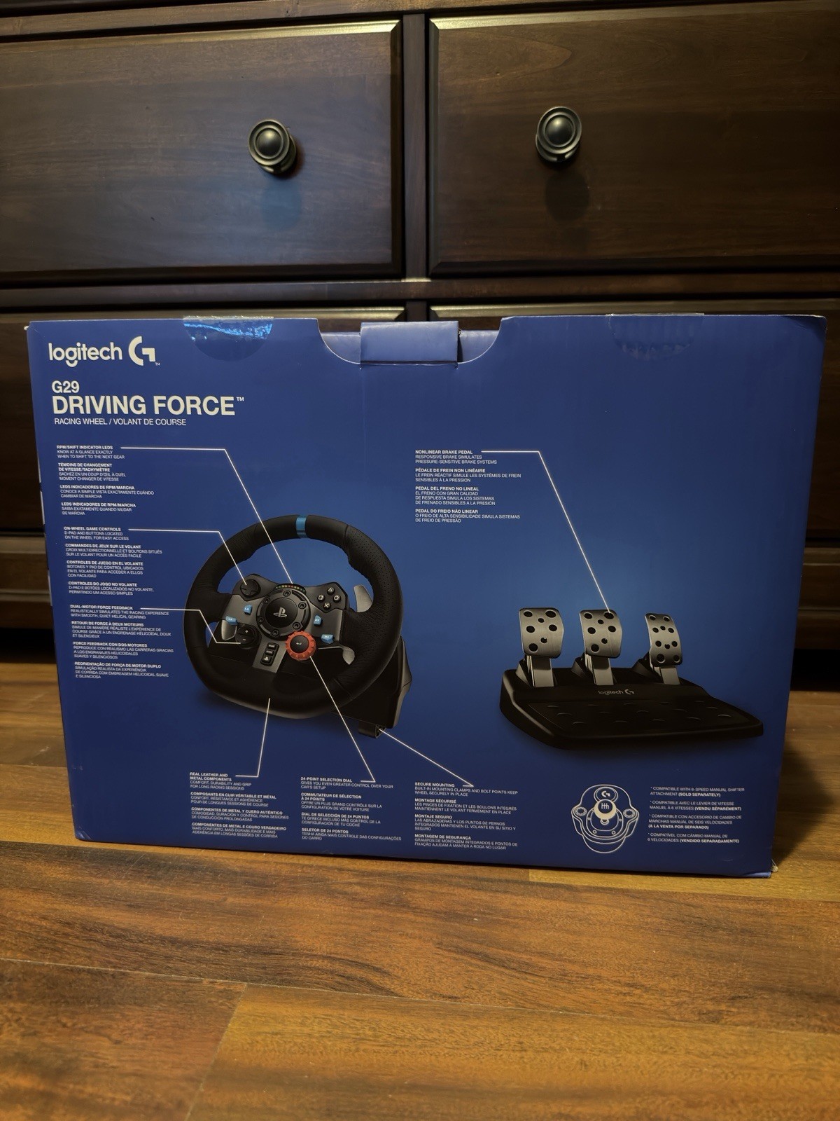 Logitech G29 Driving Force Racing Wheel & Pedals Set PS5 PS4 PS3 and PC.