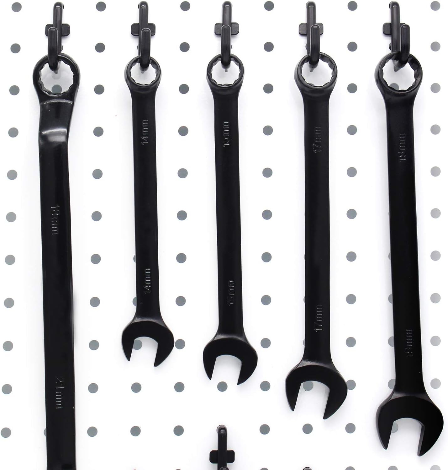 100-Pack Black Pegboard Hooks Kit - Durable, Easy to Install Storage Solution