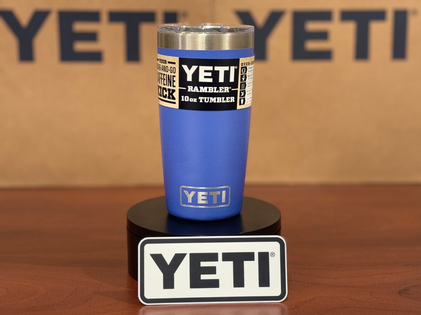 YETI RAMBLER 10 oz TUMBLER *ULTRAMARINE VIOLET* RETIRED SIZE & COLOR! SMALL DENT