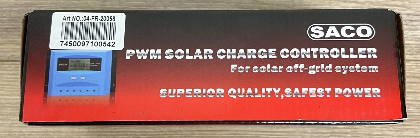 SACO - 40A PWM Solar Charge Controller - 12/24V Auto Sensing