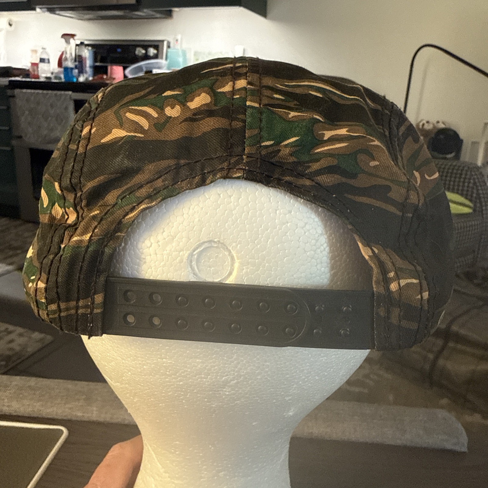 Camouflage Browns Green 5 Panel Hat Cap Snapback Underbill Fluorescent Orange