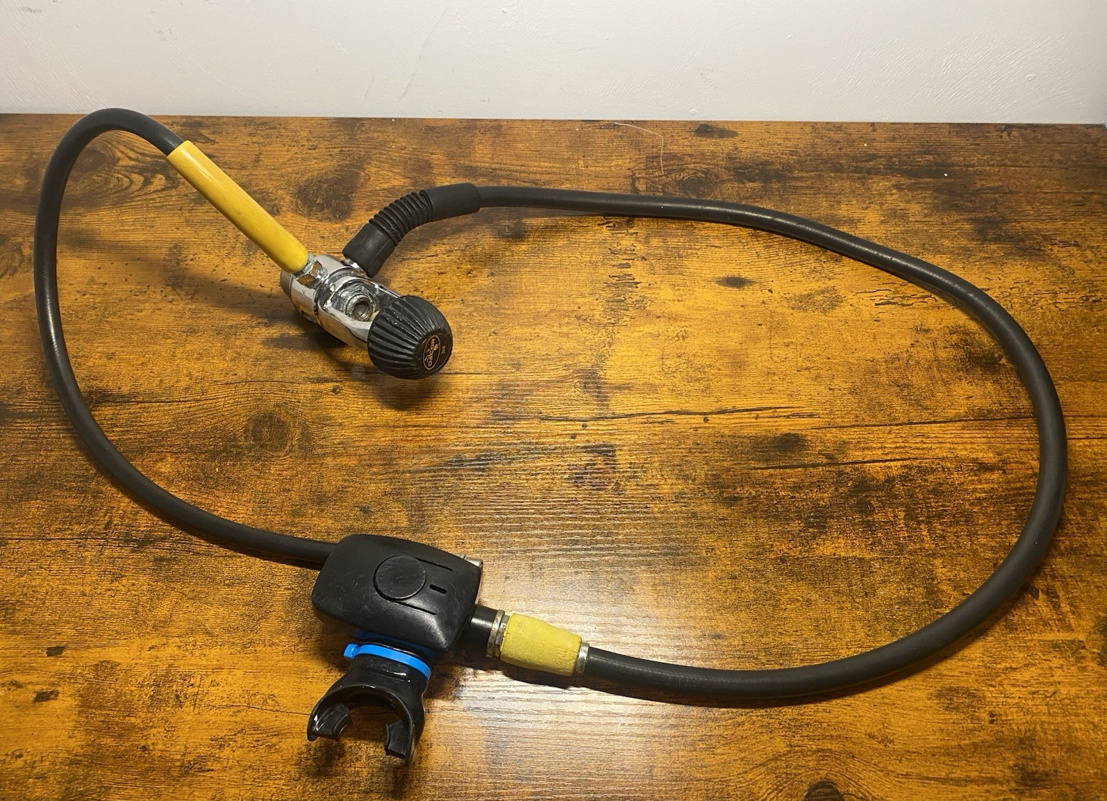 Dacor 360 Vintage Scuba Regulator First Stage & Hose Assembly Tested Working