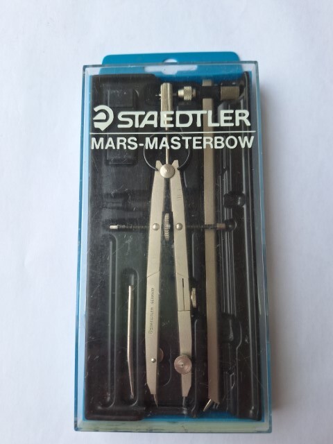 Vintage Staedtler Mars Masterbow Geometry Drawing Instruments Set 551 02 SK. VGC