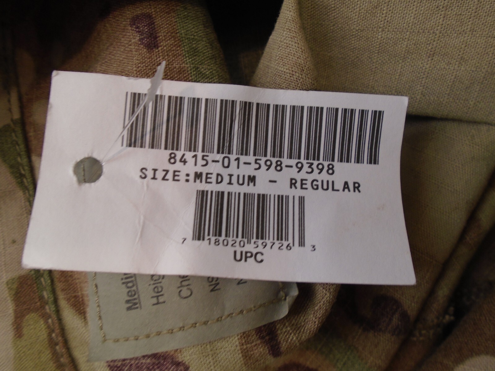 US Military Army USAF Combat Coat MultiCam FR Size Medium Regular New 2019 189-D