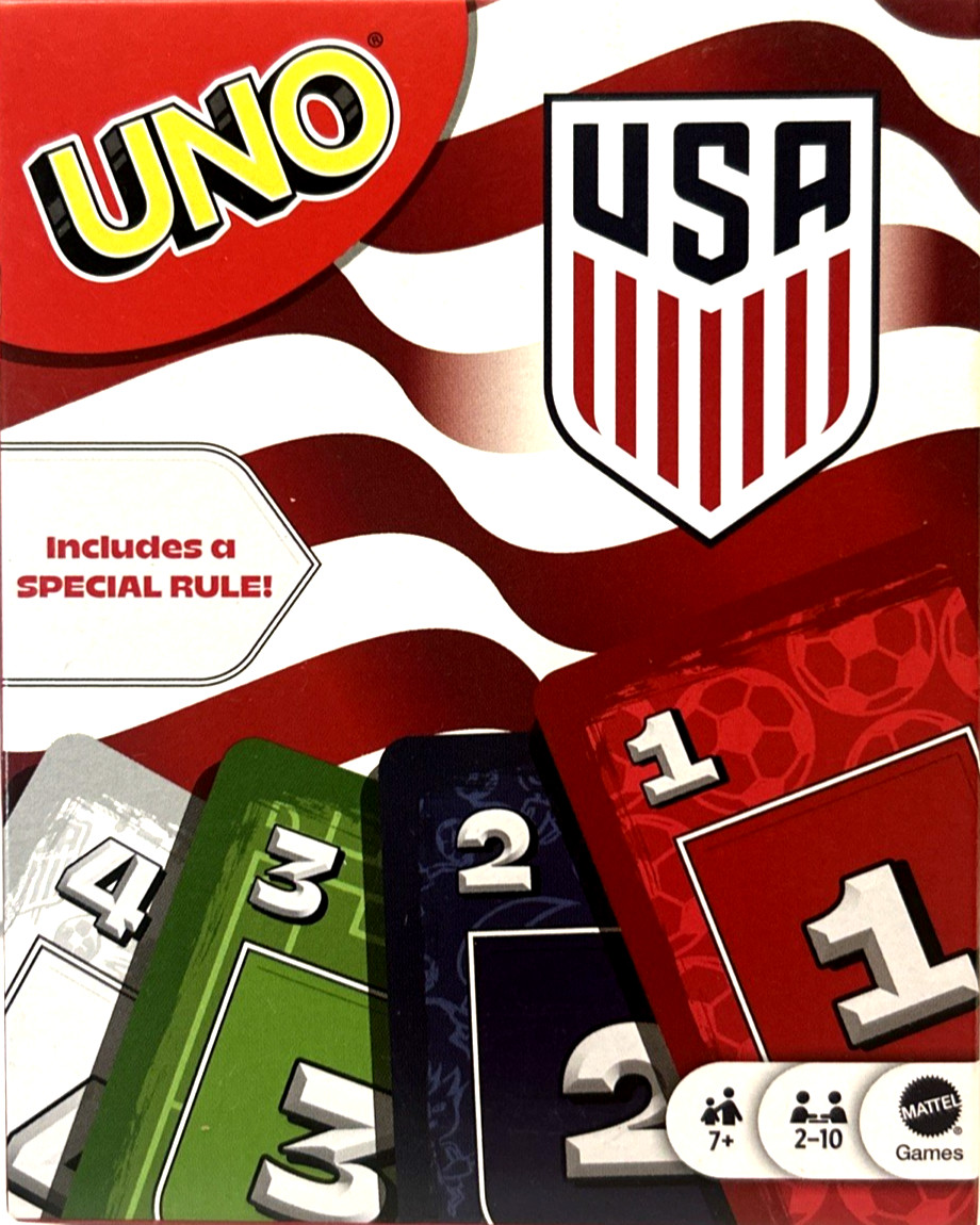 UNO US Men's National Team 2026 World Cup Year Card Game for Kids & Family