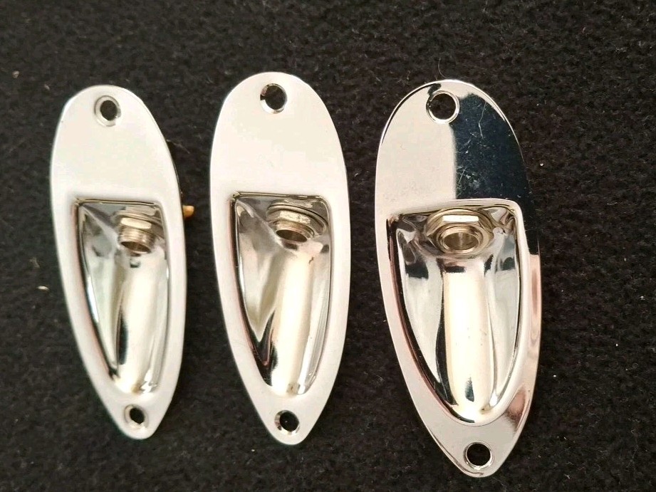 Stratocaster Jack Plates, Used. Unbranded
