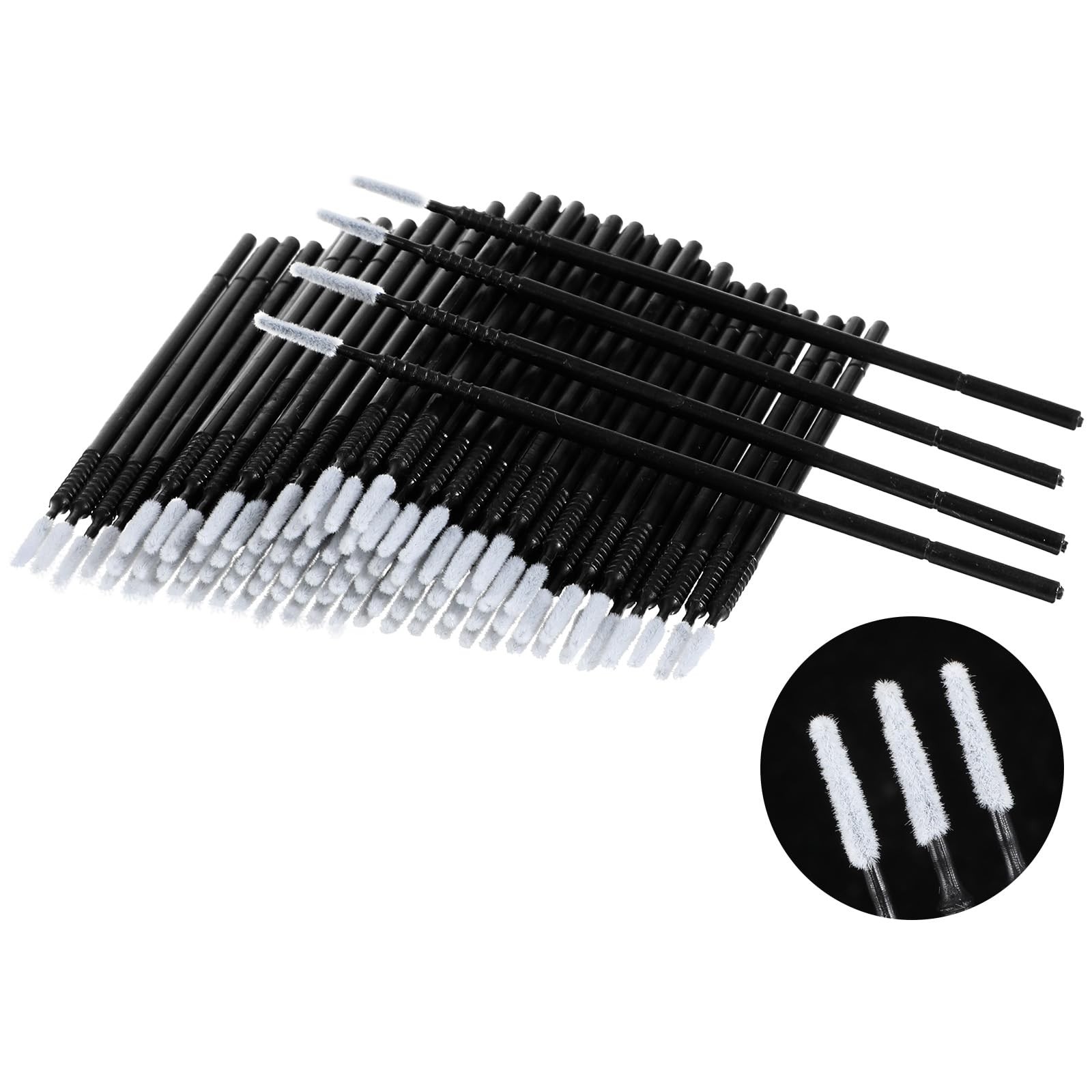 Dimeho 200pcs Micro Brushes Cotton Swabs Applicator Brush for black