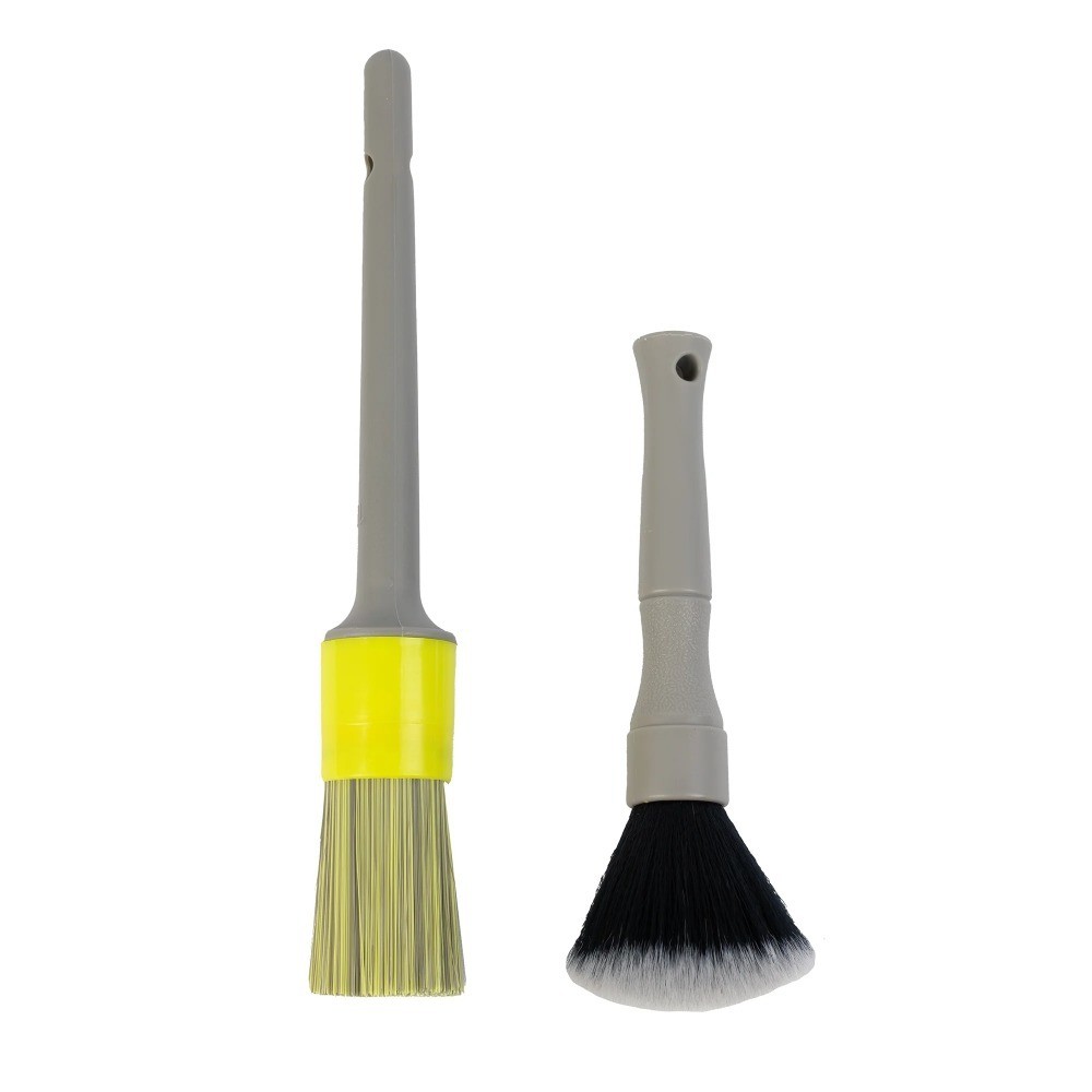 Interior & Exterior Car Detailing Brushes, 2-Piece Set