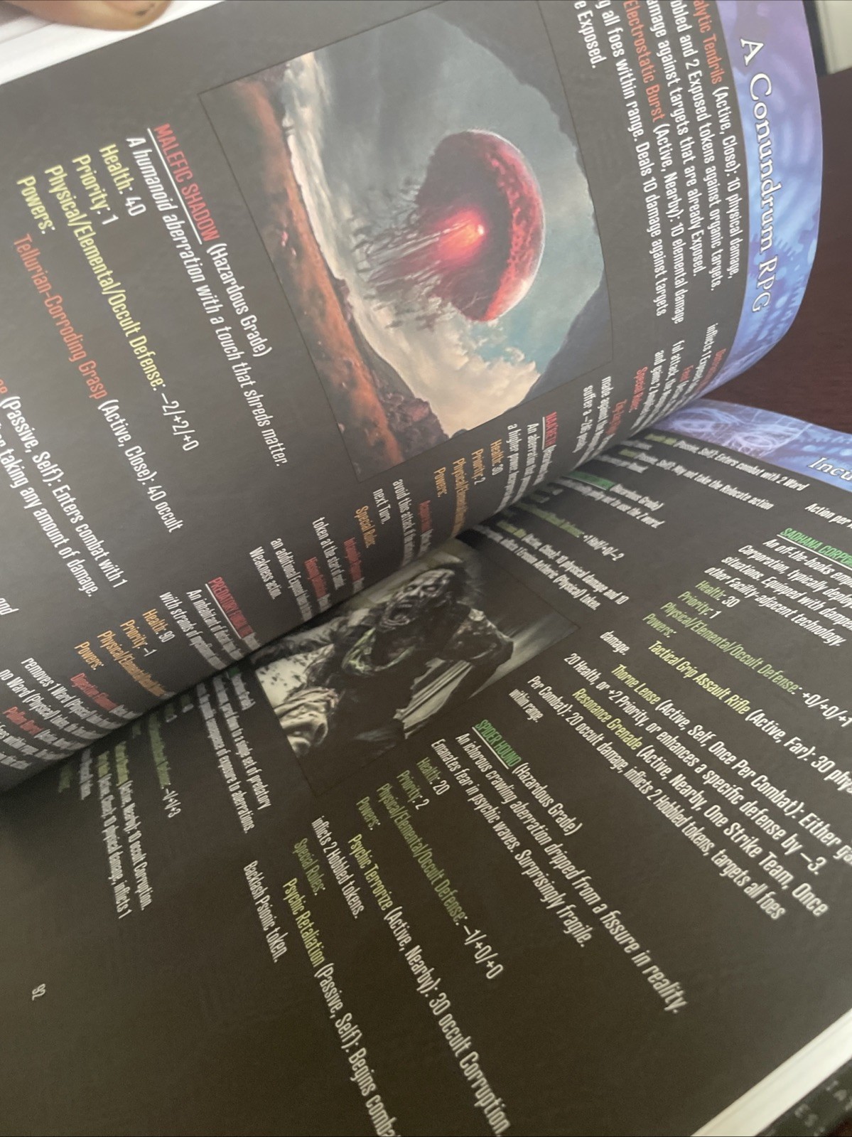 Incursion A Conundrum RPG Game Book HTF 2024 Kickstarter