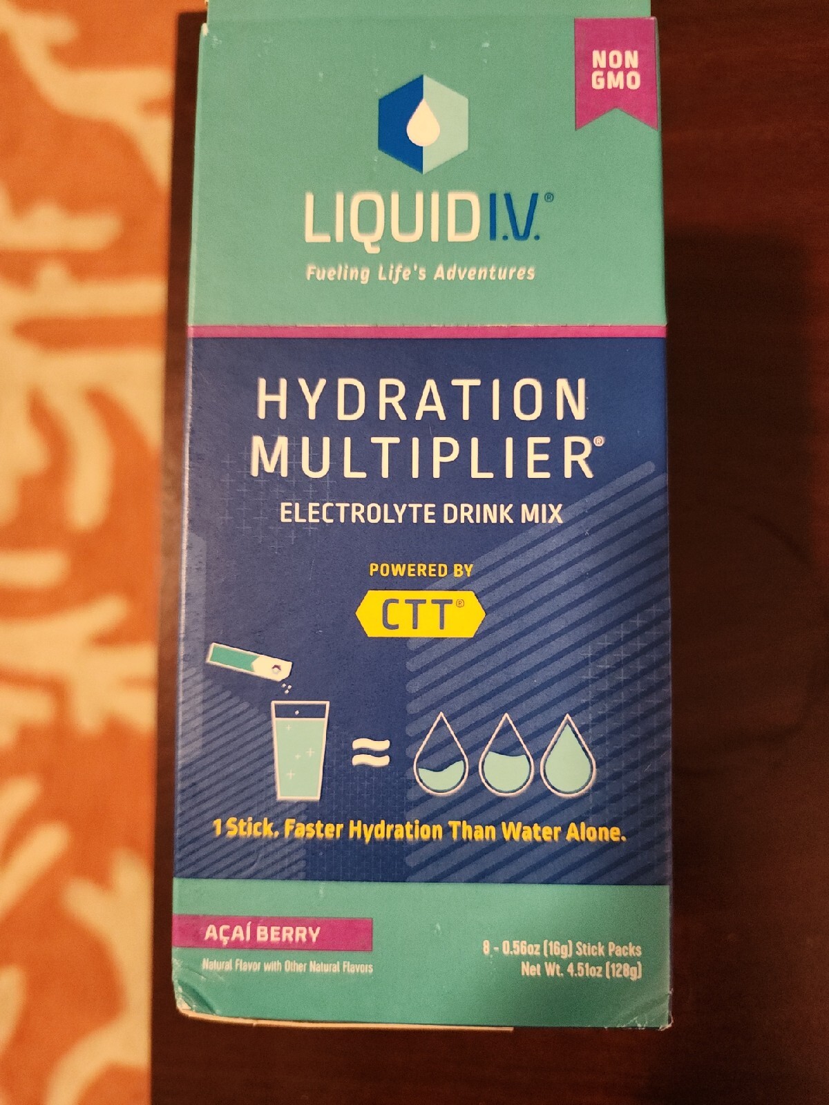 Liquid I.V. Hydration Multiplier Packets Acai Berry Flavor 8ct Sticks(L5)